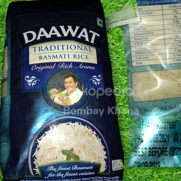 

Basmati Putih Daawat Traditional 1 Kg Packaging Ori Untuk Diet