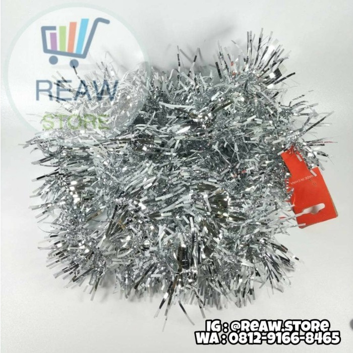 ___] Slinger / Tinsel / Slinger Natal / Hiasan Natal Slinger Silver