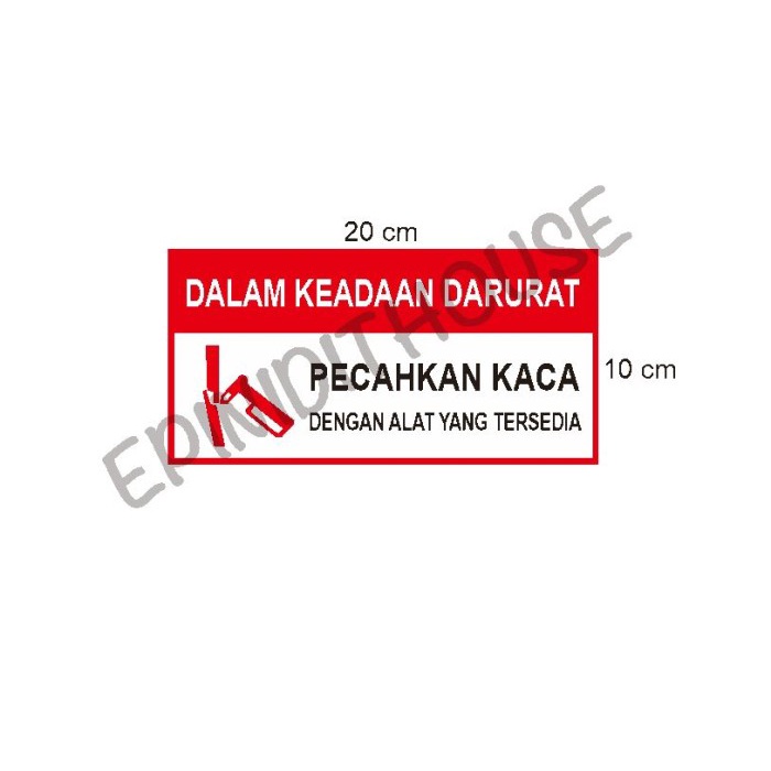 

Terlaris - Stiker Vinyl Dalam Keadaan Darurat Pecahkan Kaca Sign Safety Bus Trave