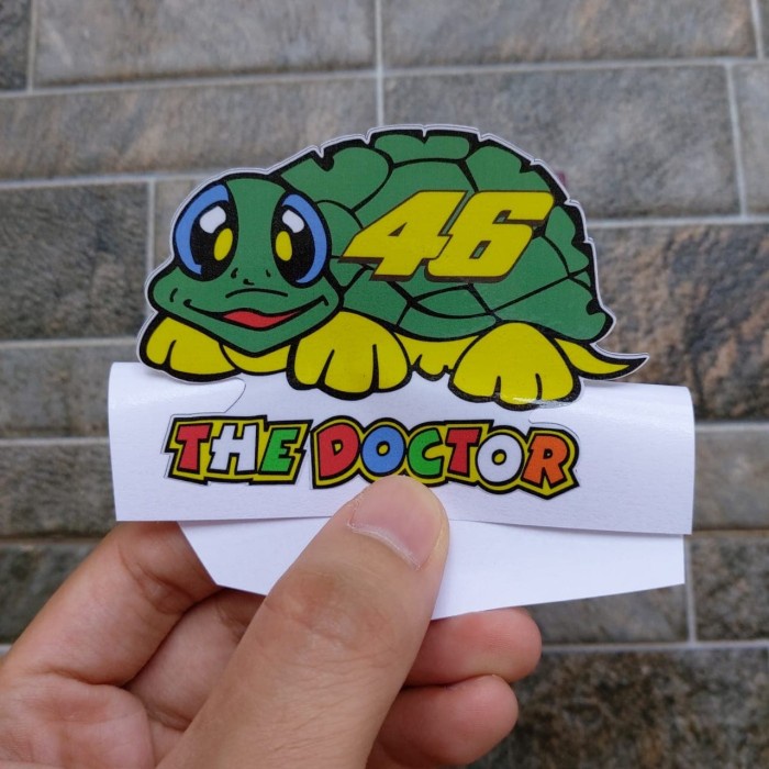 

Terlaris - Stiker Vinyl Turtle Rossi Moto GP Fans Club Motor HP Sepeda Laptop Hel