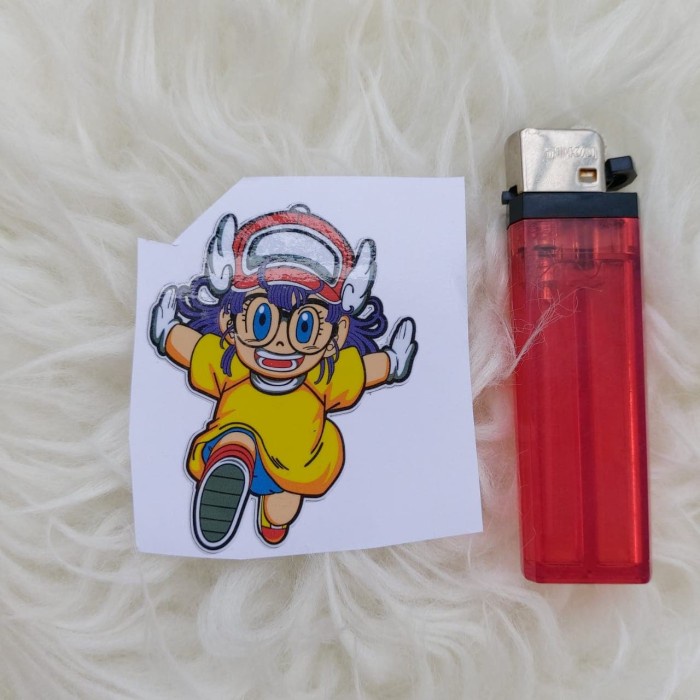 

Terlaris - Stiker Vinyl Karakter Arale Dragon Ball Laptop Casing HP Sepeda Bike
