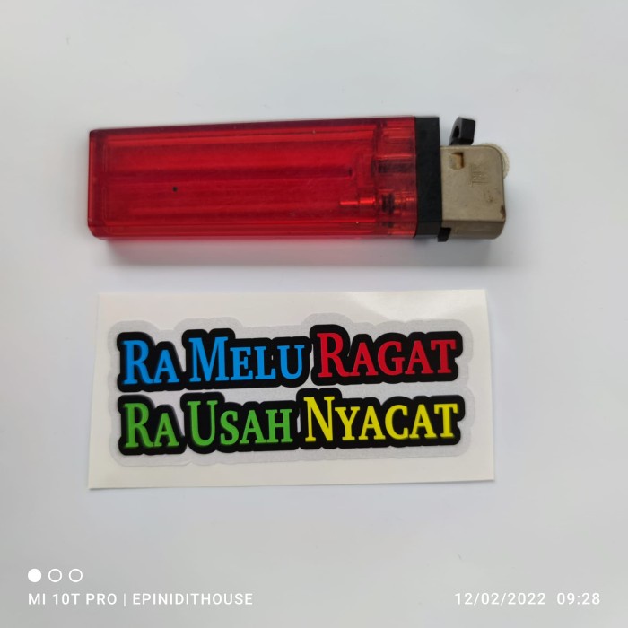 

Terlaris - Stiker Ra Melu Ragat Nyacat Kata Humor Lucu Jawa Viral Meme Motor FYP