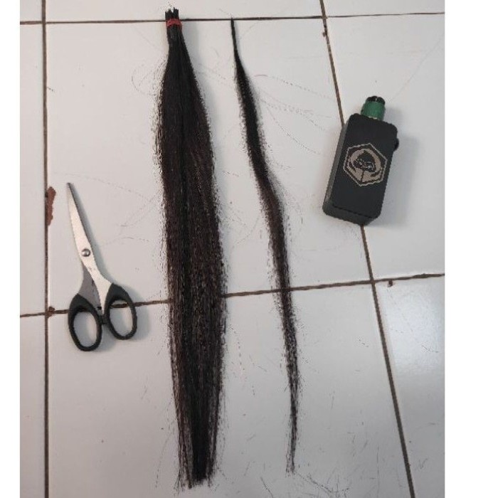 RAMBUT SAMBUNG 45CM 1HELAI ASLI RAMBUT MANUSIA