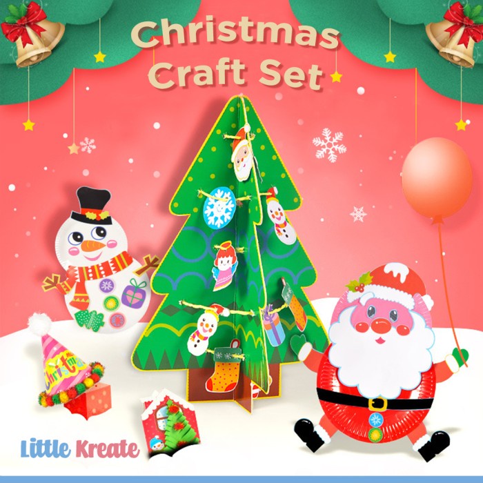 

DISKON MURAH Christmas Craft Set Kerajinan Tangan Natal -Hadiah Kado Anak Xmas Gift BERRY30.JAYA