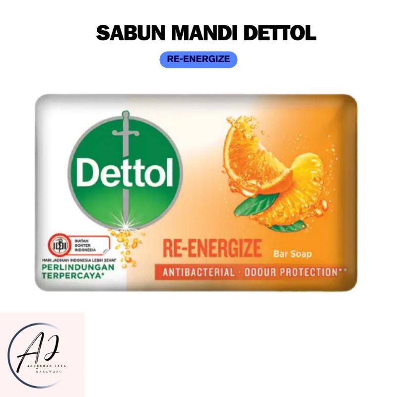 SABUN MANDI DETTOL BATANG ANTI BAKTERI 65 GR DAN 100 GR