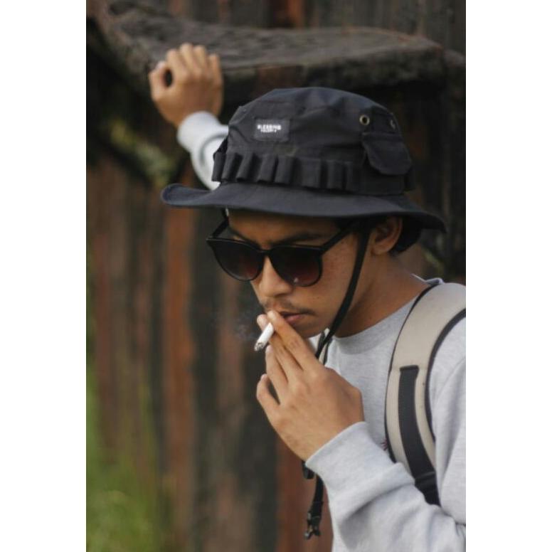 [ Terbaru ] Topi Rimba Topi Outdoor Topi Hiking Topi Hunter Hat  Jungle Hat  Bahan Kanvas Kegiatan O