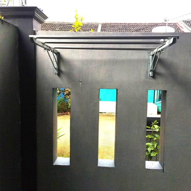 Jemuran baju lipat dinding jemuran lipat handuk premium kuat