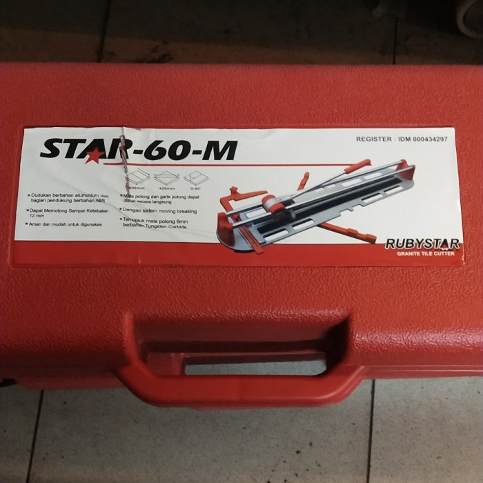 ALAT POTONG KERAMIK GRANIT MANUAL 60CM RUBY STAR 60 M RUBI ALAT POTONG