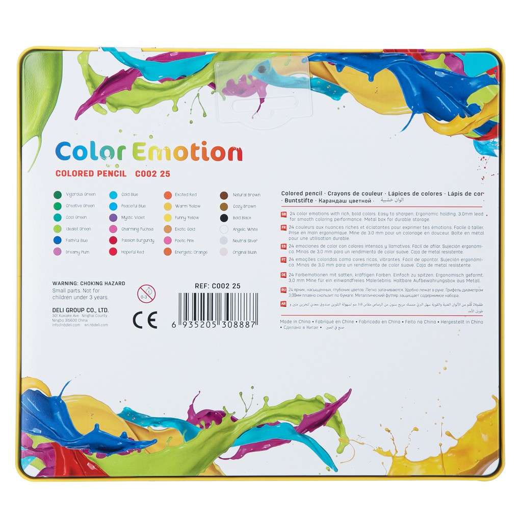 

Deli Sil Warna Halus 24 Warna Bentuk Segitiga Ergonos Ec00225