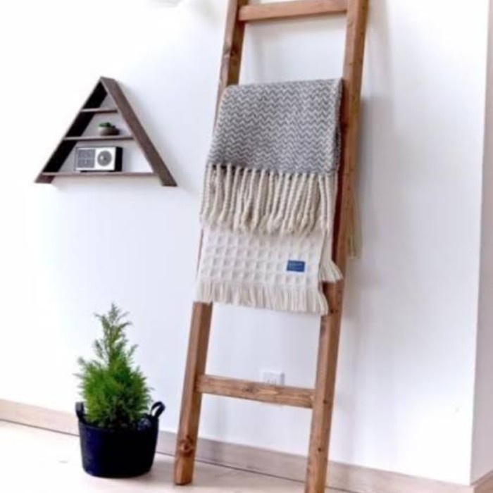 Promo Ladder Hanger Stand Hanger Rak Tangga Kayu