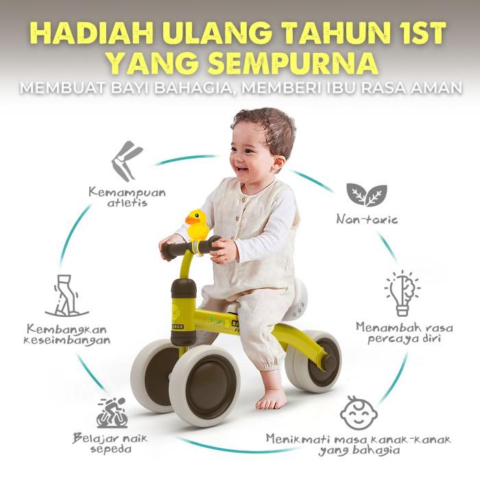 BALANCE BIKE - UMUR 1-3 TAHUN SEPEDA ANAK - RIDE ON EXOTIC - YELLOW