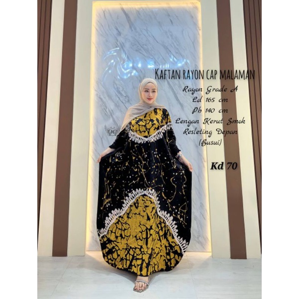 KAFTAN BATIK KAFTAN CANDIMEKAR GAMIS BATIK PEKALONGAN