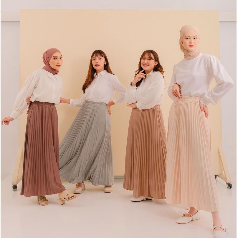 Sale Mayoutfit Frexa Skirt | Rok Muslim Wanita Premium Plisket S-XXL Murah