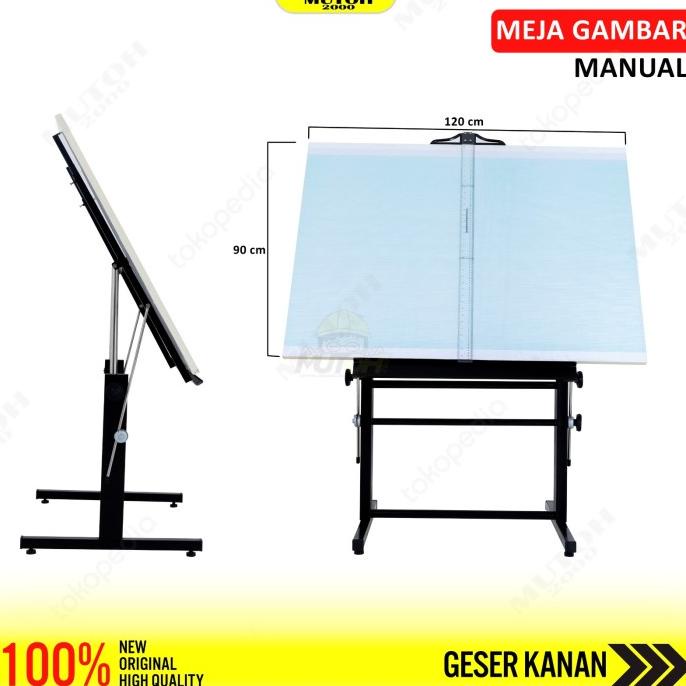 

[ Megaelektro99 ] Meja Gambar Arsitek Manual Lokal A1 - 90 X 120 Original