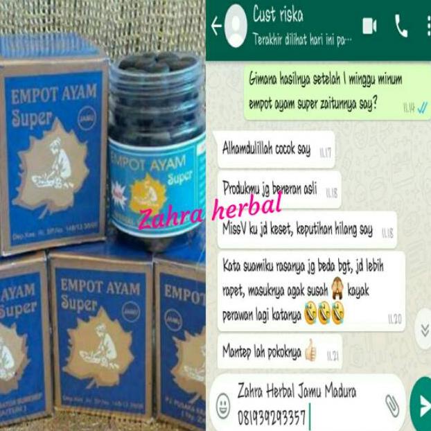 

Update - JAMU MADURA EMPOT AYAM SUPER (NY ZAITUN) 100% ASLI ~