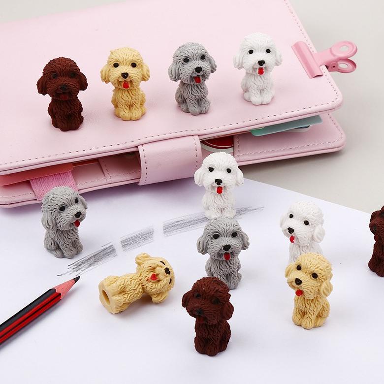 

1PC Cute Teddy Dog Eraser Creative Stationery Cartoon Cute PENGHAPUS