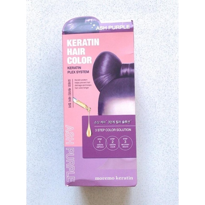 MOREMO KERATIN HAIR COLOR ASH PURPLE ATINPUTRISTORE