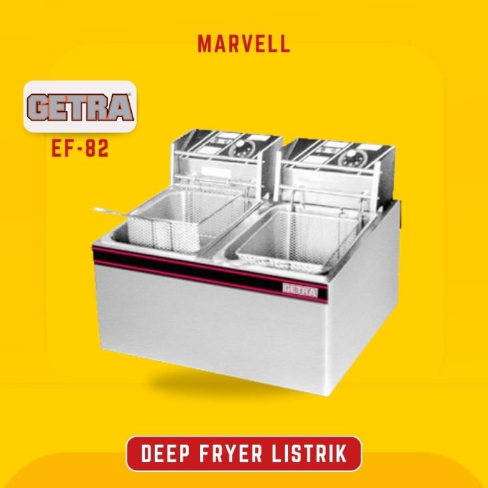 Promo Deep Fryer Listrik Getra Ef-82 Alat Penggorenan Ayam 2 Tank 11 Liter
