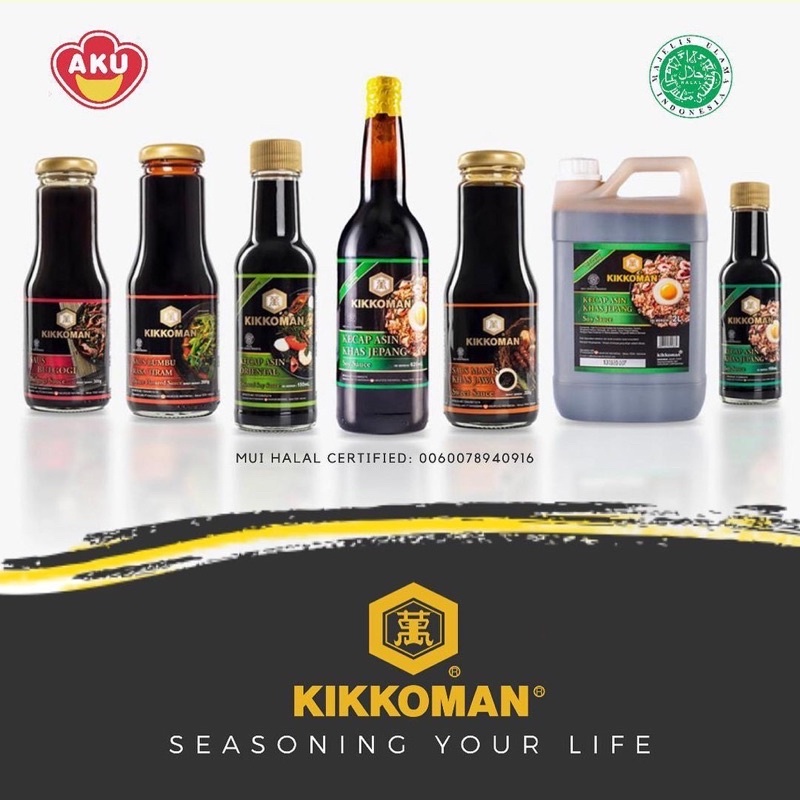 

Soy Sauce/Kecap Asin/Shoyu Sachet 5Ml Merek Kikkoman. Per100Pcs/Pa Saos Kecap