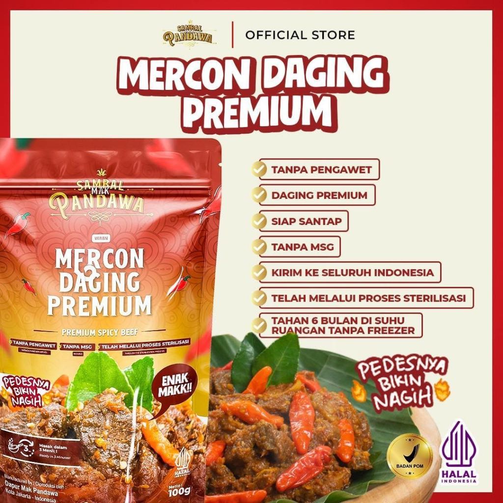 

Paket Coba Coba Sambal Mak Pandawa @100Gr