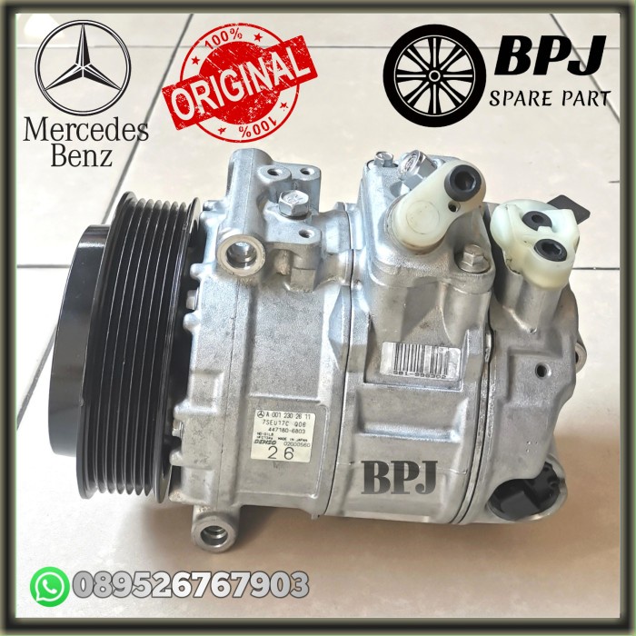 {Second} Compressor Kompresor AC Mercy S320 W220 S280 E200 W211 Pully Besar ND Murah