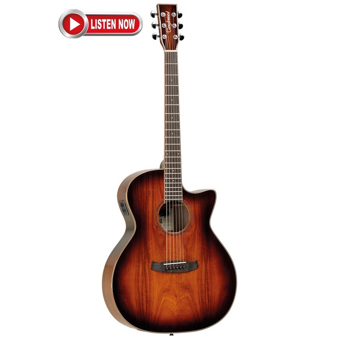 Tanglewood TW4 EVC KOA All KOA Grand Auditorium Gitar Akustik Elektrik