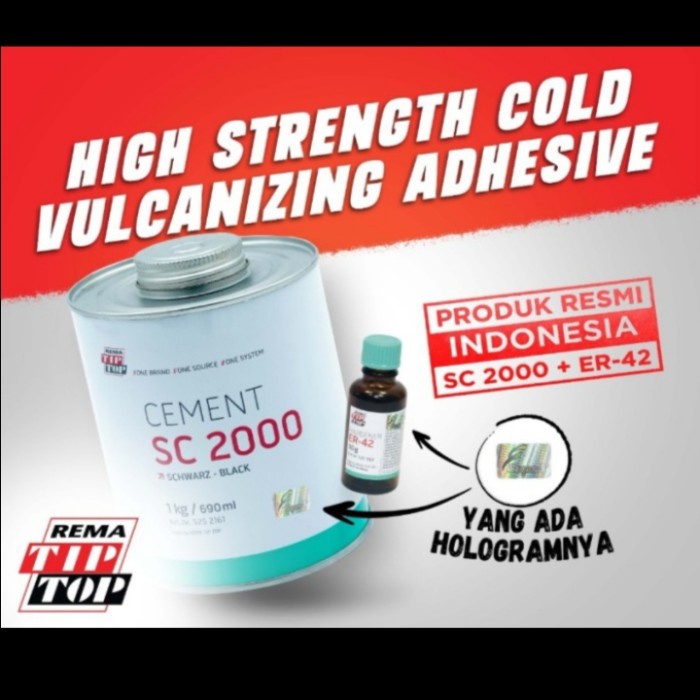 Ready Lem conveyor SC2000 ( 1 kg ) Black + Hardener Rema Tip Top SC 2000