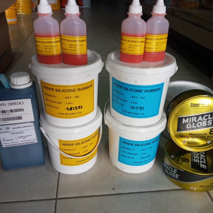 Ready BAHAN CETAKAN DAN ANTILENGKET.resin faiber.Silicon ruber RTV 586