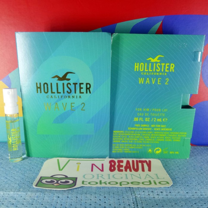 OCacaca- Vial Parfum Hollister California Wave 2 EDT For Men