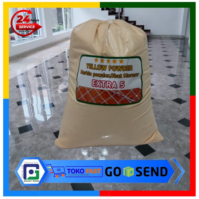 JM- Extra 5 Bubuk Poles Marmer 1kg, Obat Poles Marmer