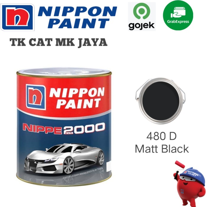 JM- Cat duco Nippe 2000 Matt Black hitam doff - 480 D