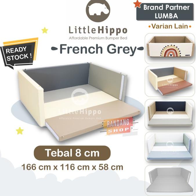 Little Hippo Bumper Bed Partner Lumba Playmat / Bumpermat Tebal 7.5 cm