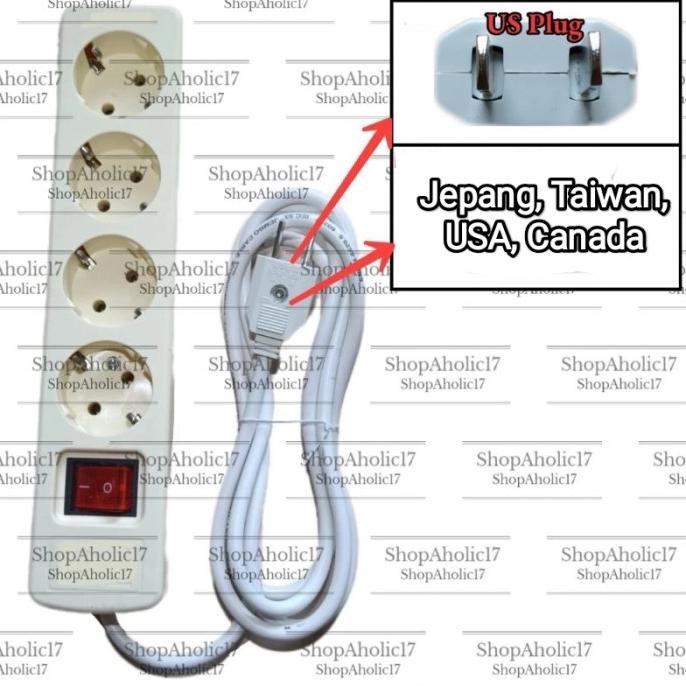 Colokan Listrik Over Steker Jepang Japan USA Amerika Adapter Plug