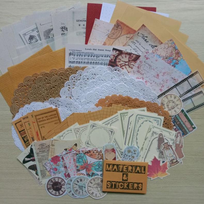 

Sale 100+ Pcs Journaling Kit, Jurnal Kit, Jornal Kit, Perlengkapan Jurnal, Journal Kit, Scrapbook, Sticker Deco, Bujo Viral