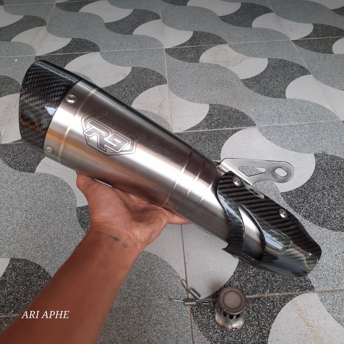 {Bekas} slincer silincer knalpot r9 h2 ss original Diskon