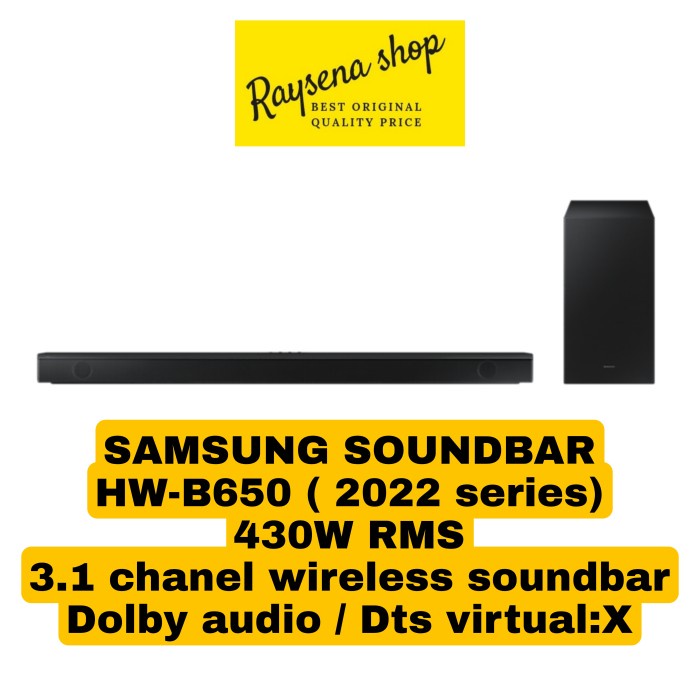 SAMSUNG SOUNDBAR HW B650 / HW-B650 3.1 Chanel wireless soundbar