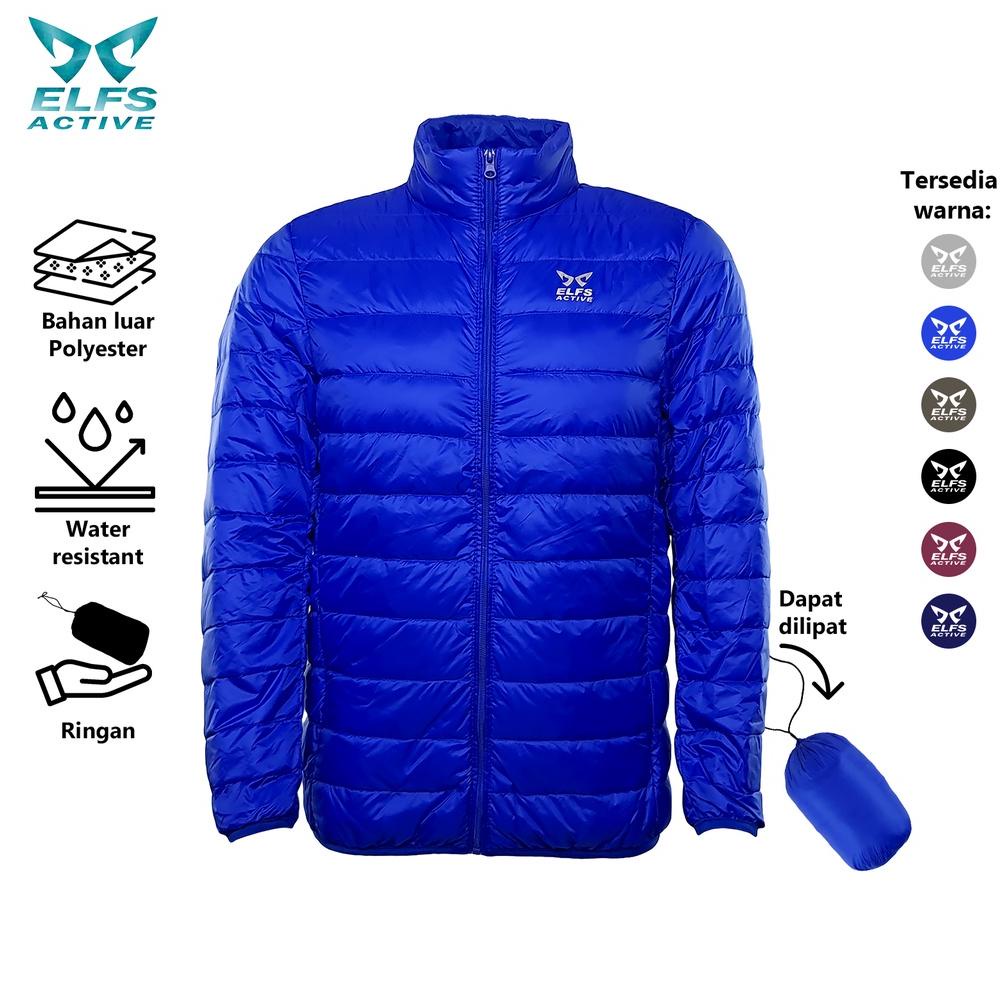 ELFS ACTIVE Jaket Musim Dingin Bulu Angsa Size M - 3XL Water Restistant Winter Jacket Ultra Light Du