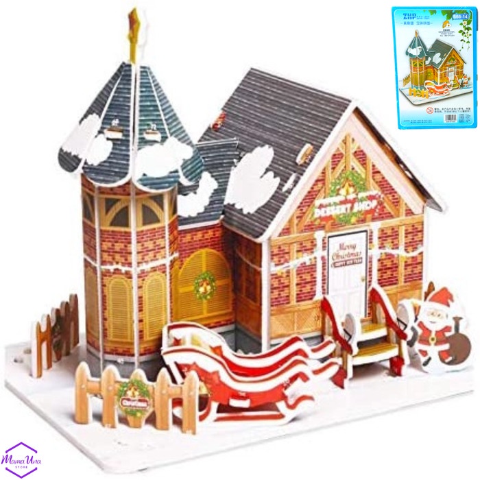 

Miniatur Seri Christmas Natal Mainan Puzzle 3D DIY Edukasi Kado Hadiah - No 5 Limited Stock