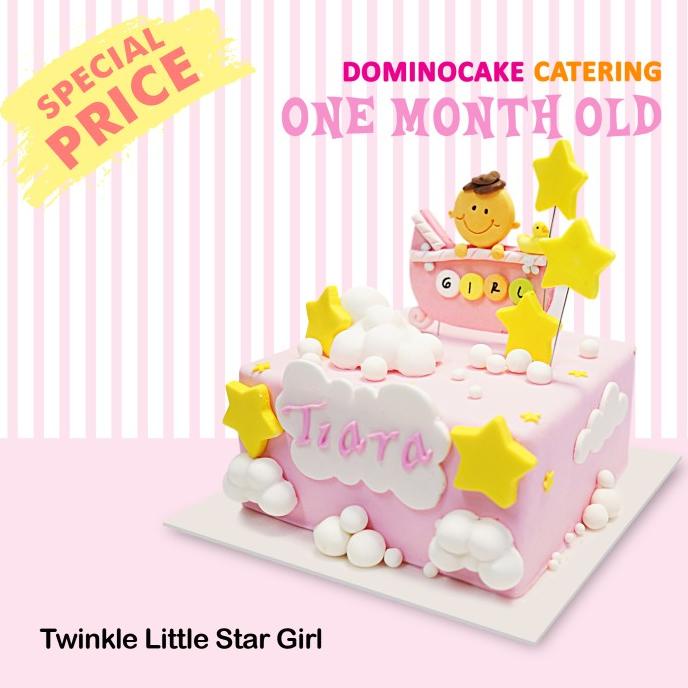 

Kue Ulang Tahun Anak - Kue Baby - Twinkle Little Stars Girls Limited Edition