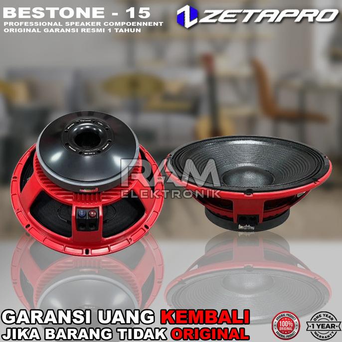 Komponen Speaker 15 Inch Zetapro BEST ONE 15 Original 1200 Watt