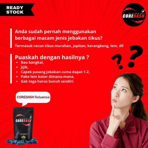 Racun Tikus Ampuh Mati Kering Coredash Perangkap / Gusir / Jebakan Tikus Massal 1 Gratis 1