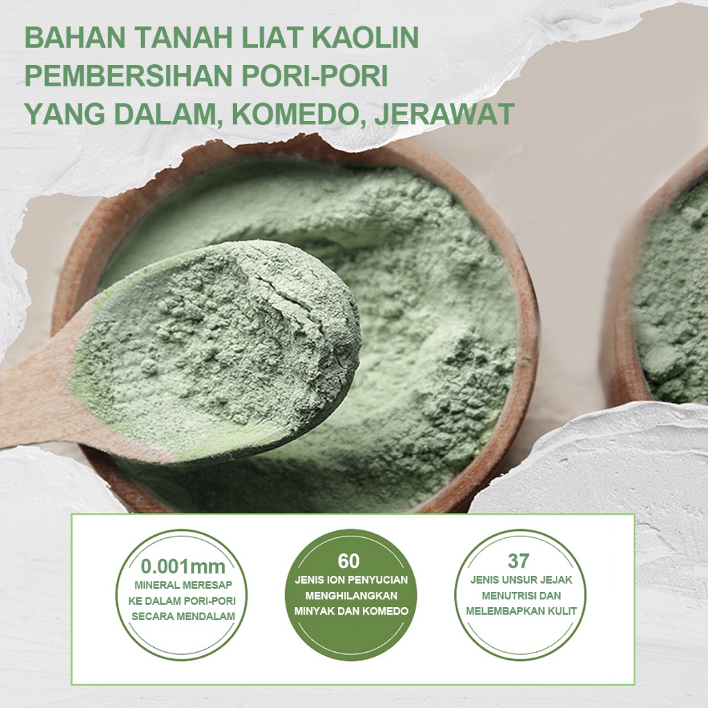 Zia.Doo Nyak Pohon Teh Australia Mengontrol Jerawat Ziadoo Deep Pore Cleansing Clay Mask Set Bersih