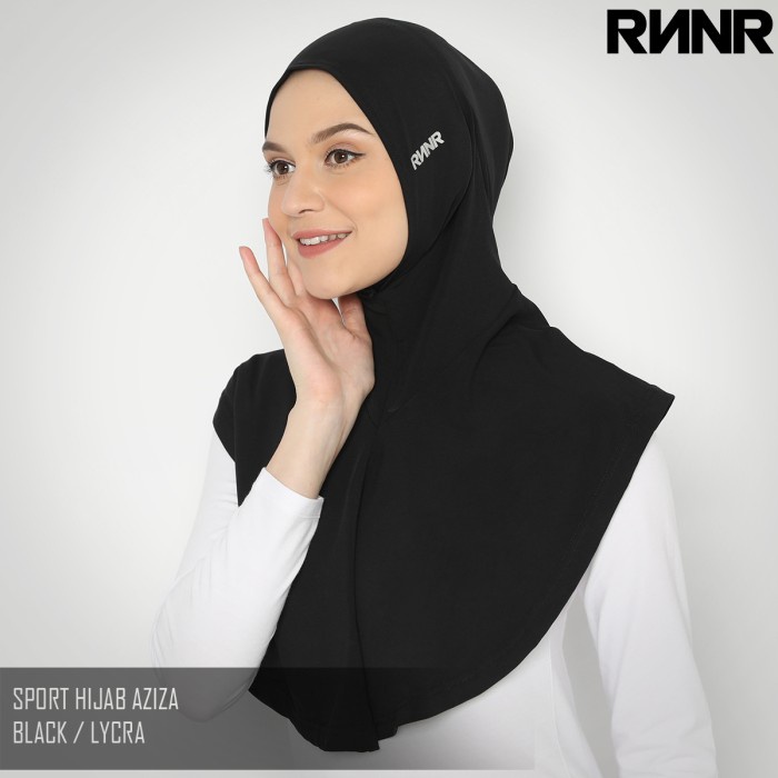 Rnnr Hijab Sport Olahraga Instant Menutup Dada Kerudung Senam Jilbab