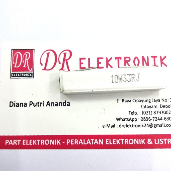 Murah Resistor tahanan 10w 33 ohm 33ohm 10watt 10 watt ohm 33ohm 10w33j dre3 Berkualitas