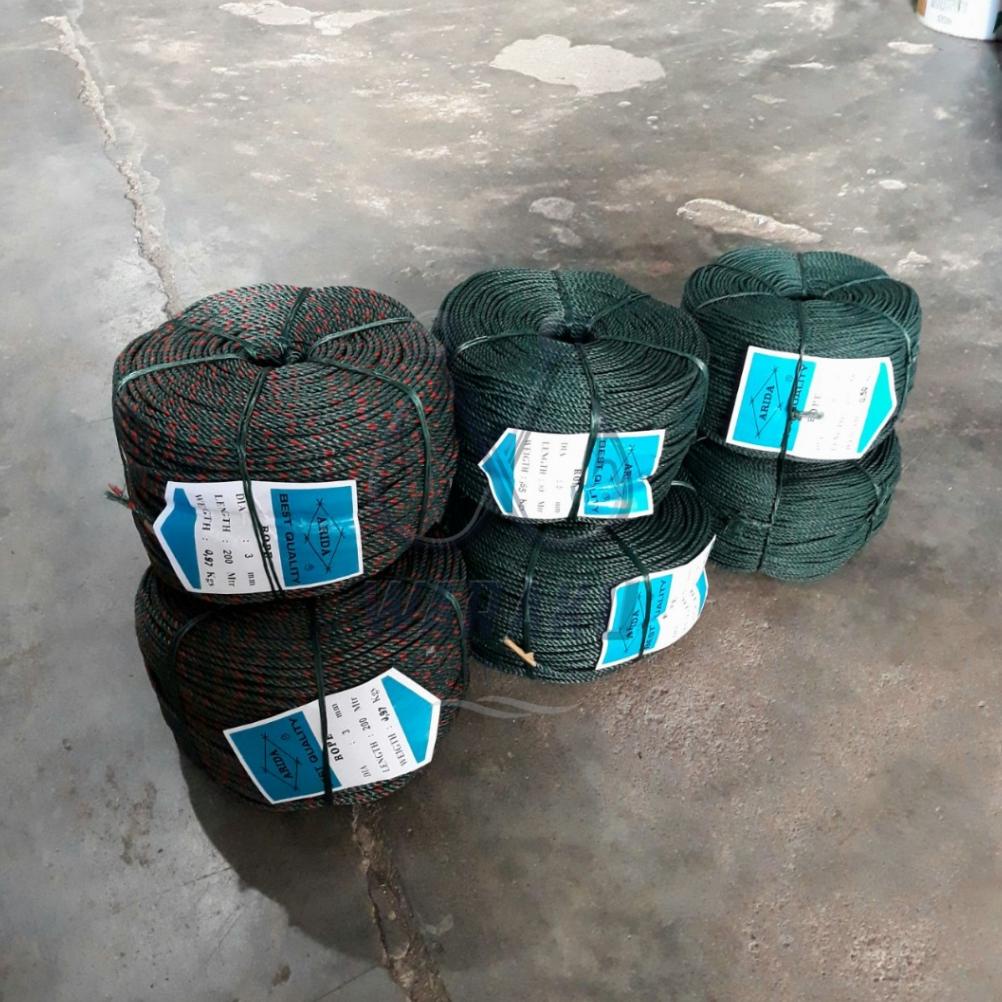

Miliki - Tali Tambang Arida Ukuran 1.5 ~ 3mm Panjang 200 Meter ,.