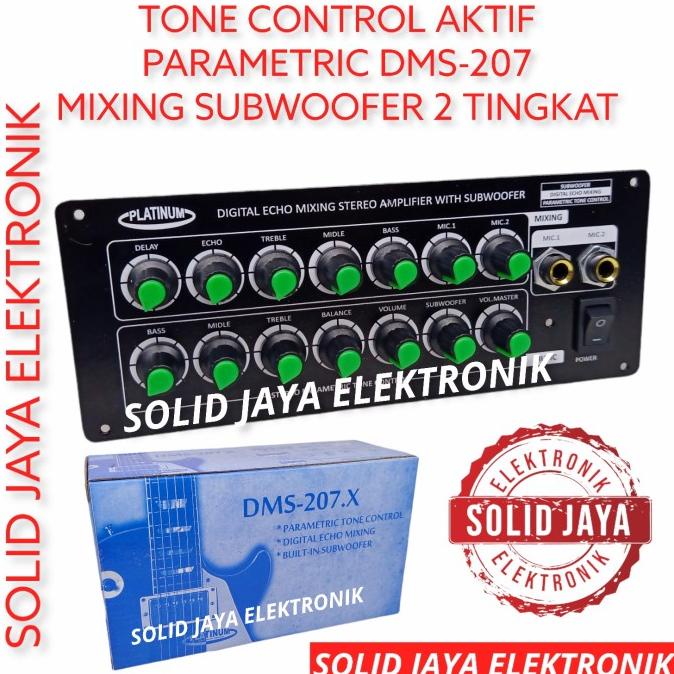 TONE KONTROL CONTROL ECHO SUBWOOFER LENGKAP DMS-207 DMS207 PLATINUM