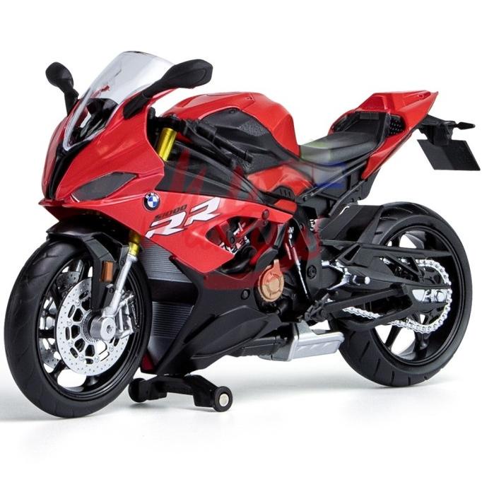 Diecast Makeda Motor Sport BMW S1000RR skala 1:12 lisensi resmi BMW