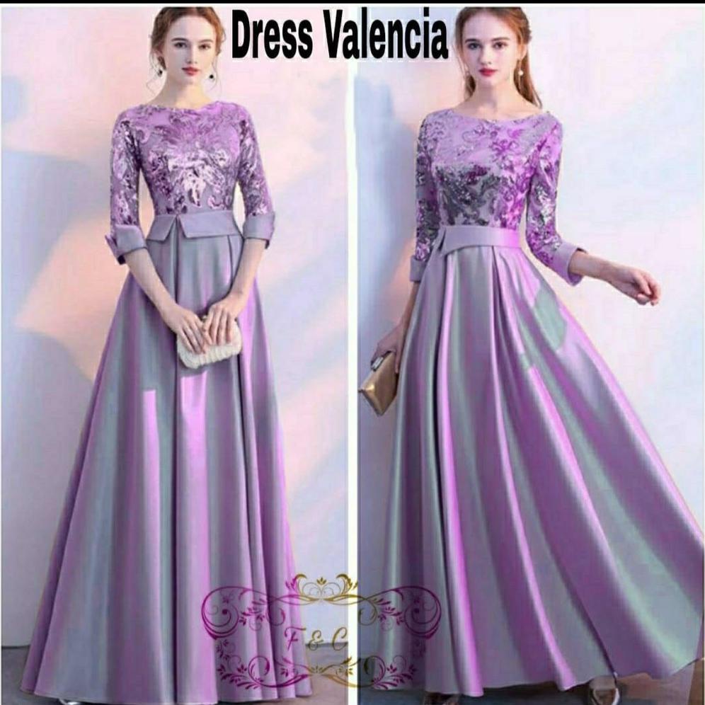 TD23 DRESS VALENCIA / GAUN PESTA TERBARU / DRESS PANJANG PREMIUM / DRESS KOREA KEKINIAN / LONG DRESS