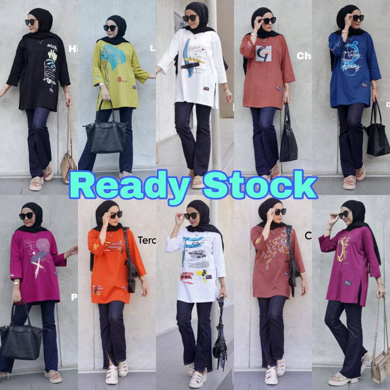 Koas GYL Kaos Midi Tunik Best Design By GYL Authentic Original