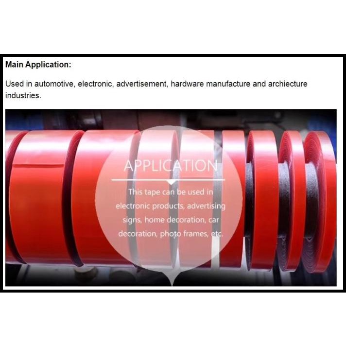 

DISKON DOUBLE TAPE BENING TRANSPARAN CLEAR HBA HIGH BONDING ACRYLIC !!!!!